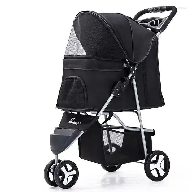 Lightweight Folding Cat Dog Stroller