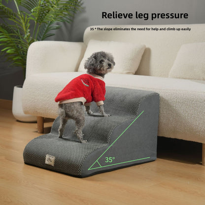 Detachable and washable small anti-slip climbing ladder for pets