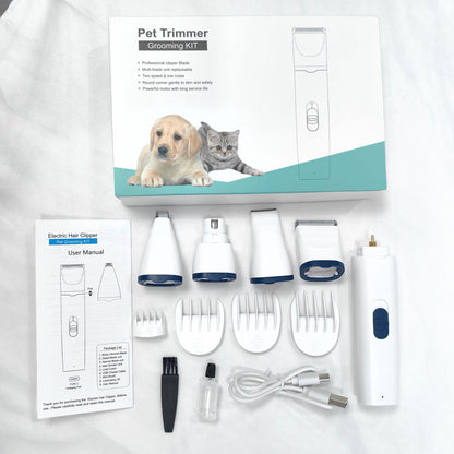 Electric Pet Grooming Clipper Set