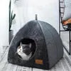 Cozy Half-Closed Cat Bed