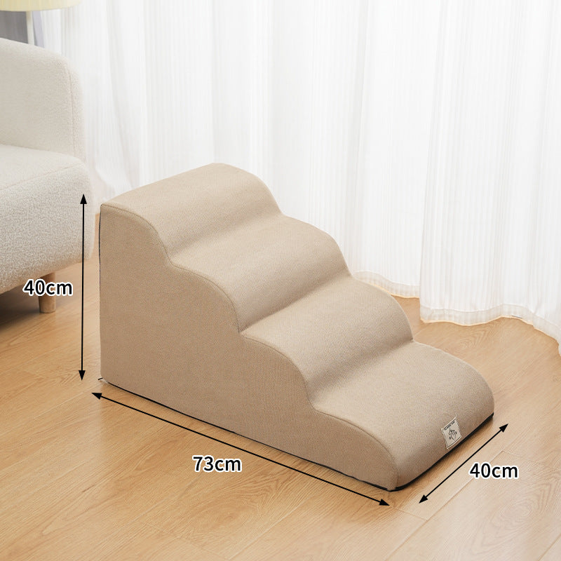 Detachable and washable small anti-slip climbing ladder for pets