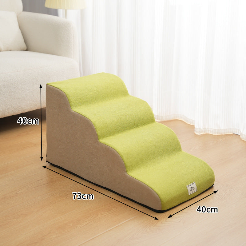 Detachable and washable small anti-slip climbing ladder for pets